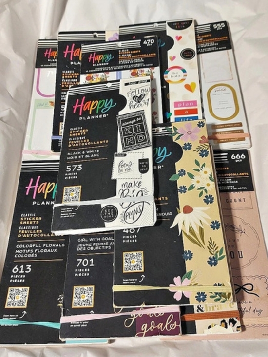 Happy Planner Other - Happy Planner sticker books: Lot of 11